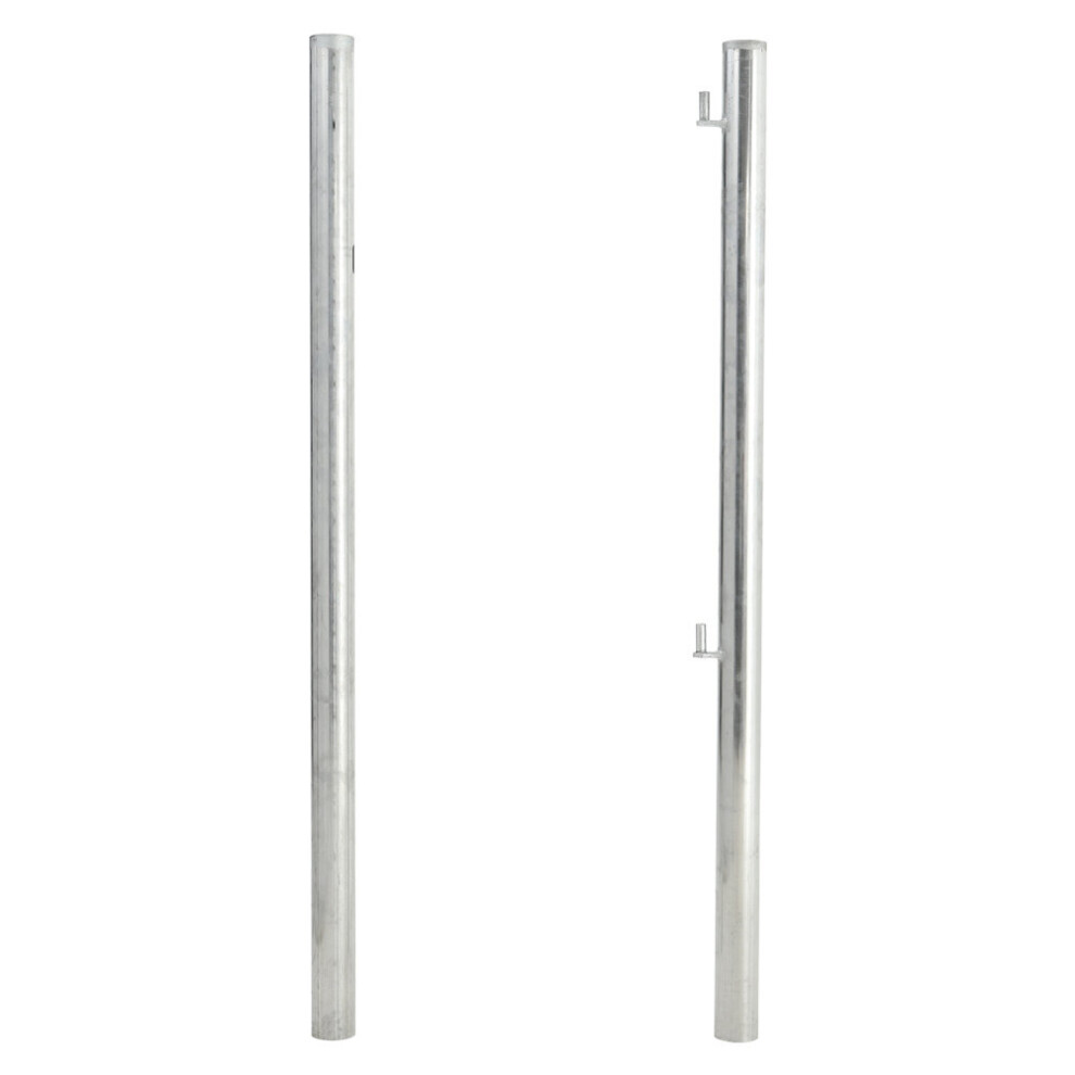 (1 Set Post) Silver Galvanised Metal Field Farm Gate Equestrian Entrance Safety Fences 3-12ft