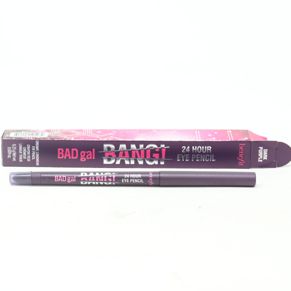 (Dark Purple) Benefit Bad Gal Bang! 24 Hour Eye Pencil  0.009oz/0.25g New With Box
