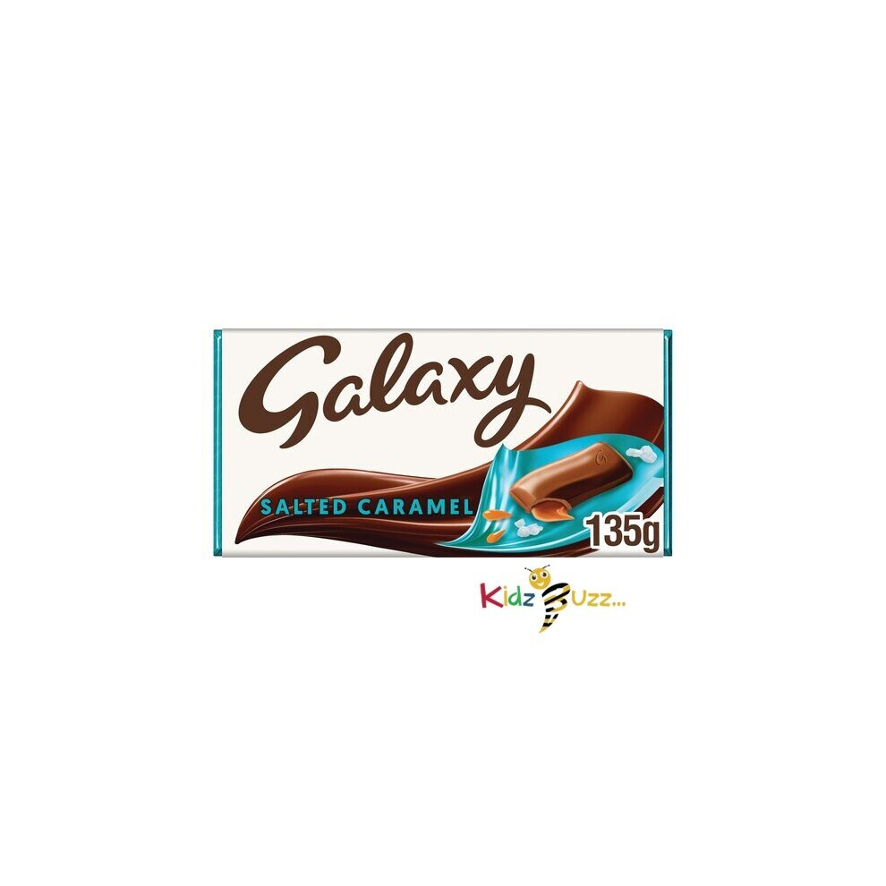 (Pack of 24) Galaxy Salted Caramel Chocolate Bar, 135 g