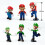 18Pcs Super Mario mini figura Boneca de brinquedos boneca de ação Presente 6