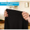 (Black, 6FT) 2 Pack Spandex Fitted Stretch Tablecloth Rectangular Training Stretch Table Cover For Banquet 5