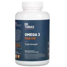 Dr. Tobias, Omega 3 Fischöl, Dreifache Stärke, 180 Softgels