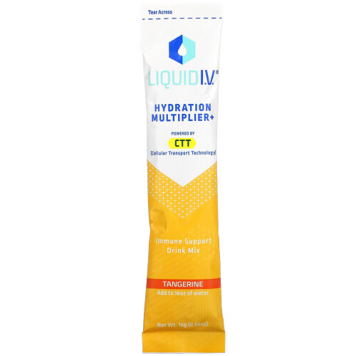 Liquid I.V., Hydration Multiplier + Immune Support Drink Mix, Tangerine ...