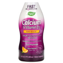 Nature's Way, Calcium & Vitamin D3, Citrus, 16 fl oz (480 ml)