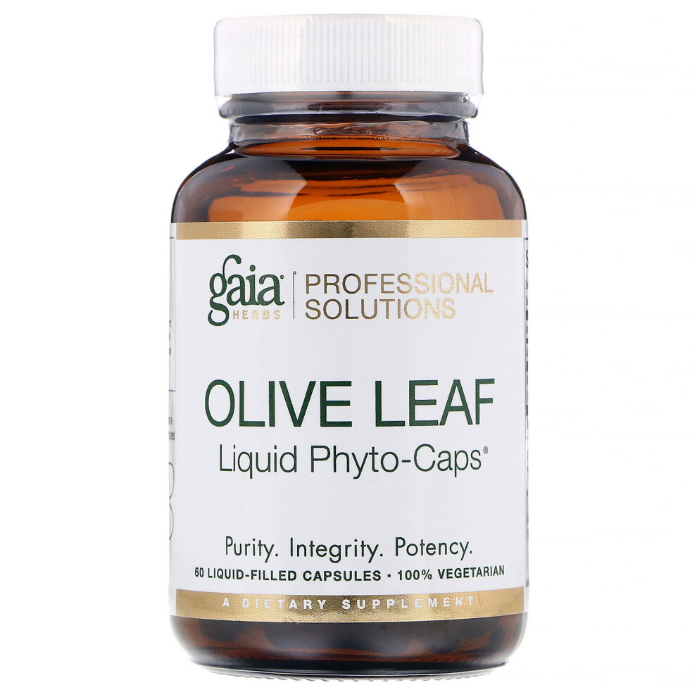 Gaia Herbs Professional Solutions , Olive Leaf, 60 Liquid-Filled Capsules