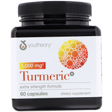 Youtheory, Kurkuma, Extra Stärke Formel, 1.000 mg, 60 vegetarische Kapseln (500 mg pro Kapsel)