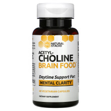 Natural Stacks, Acetylcholin Gehirnnahrung, 60 Vegane Kapseln
