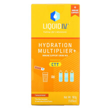 Liquid I.V., Hydration Multiplier + Soutien Immunitaire Mélange pour Boisson, Mandarine, 10 Sachets Bâtonnets, 0,56 oz (16 g) Chacun