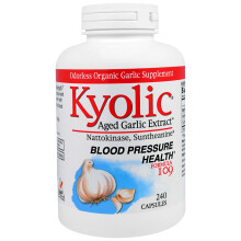 Kyolic, Extrait d'Ail Vieilli, Santé de la Pression Artérielle, Formule 109, 240 Capsules