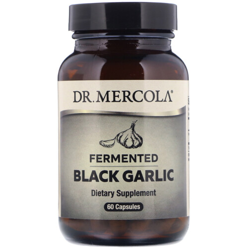 Dr. Mercola, Fermentierter schwarzer Knoblauch, 60 Kapseln