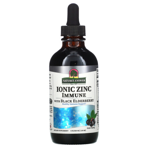 Nature's Answer, Ionic Zinc Immune with Black Elderberry, 4 fl oz (120 ml) 2