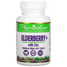 Paradise Herbs, Holunderbeere+ mit Zink, 60 Vegetarische Kapseln