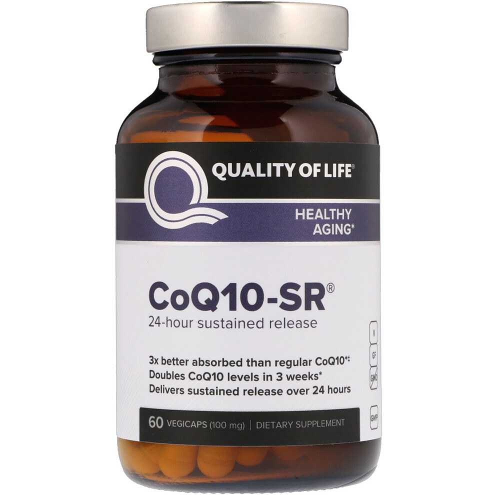 Quality Of Life Labs , Coq10-Sr, 100 Mg, 60 Vegicaps