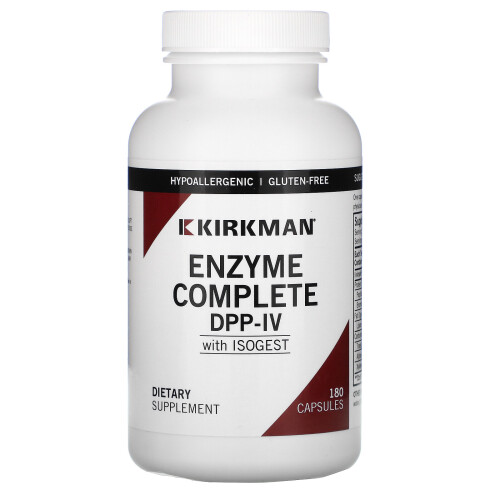 Kirkman Labs, Enzyme Complete DPP-IV avec ISOGEST, 180 Capsules
