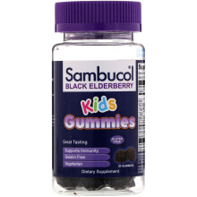 Sambucol, Gummies Sureau Noir pour Enfants, 2 Ans et Plus, 3 400 mg, 30 Gummies