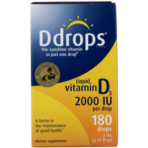 Ddrops, Vitamine D3 Liquide, 2 000 UI, 0,17 fl oz (5 ml)