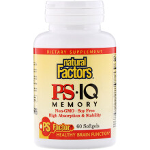 Natural Factors, PS - IQ Gedächtnis, 60 Softgels