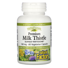 Natural Factors, Premium Mariendistel, 160 mg, 60 Vegetarische Kapseln