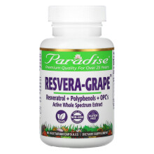 Paradise Herbs, Resvera-Grape, 60 vegetarische Kapseln