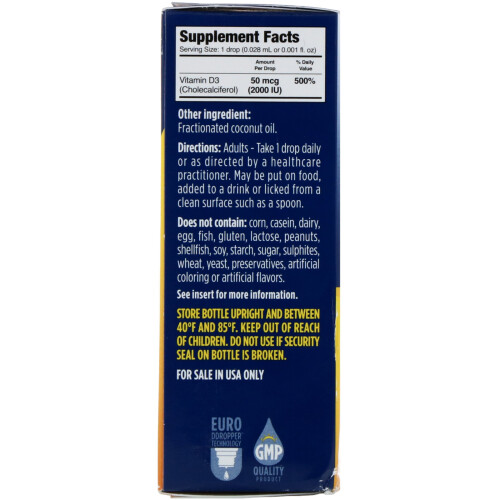Ddrops, Vitamine D3 Liquide, 2 000 UI, 0,17 fl oz (5 ml) 1