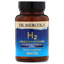 Dr. Mercola, H2 Molekularer Wasserstoff, 30 Tabletten