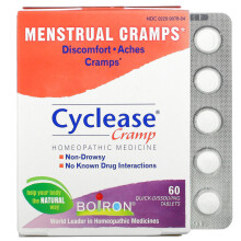 Boiron, Cyclease Cramps, Schmelztabletten, Ungeschmackt, 60 Schmelztabletten