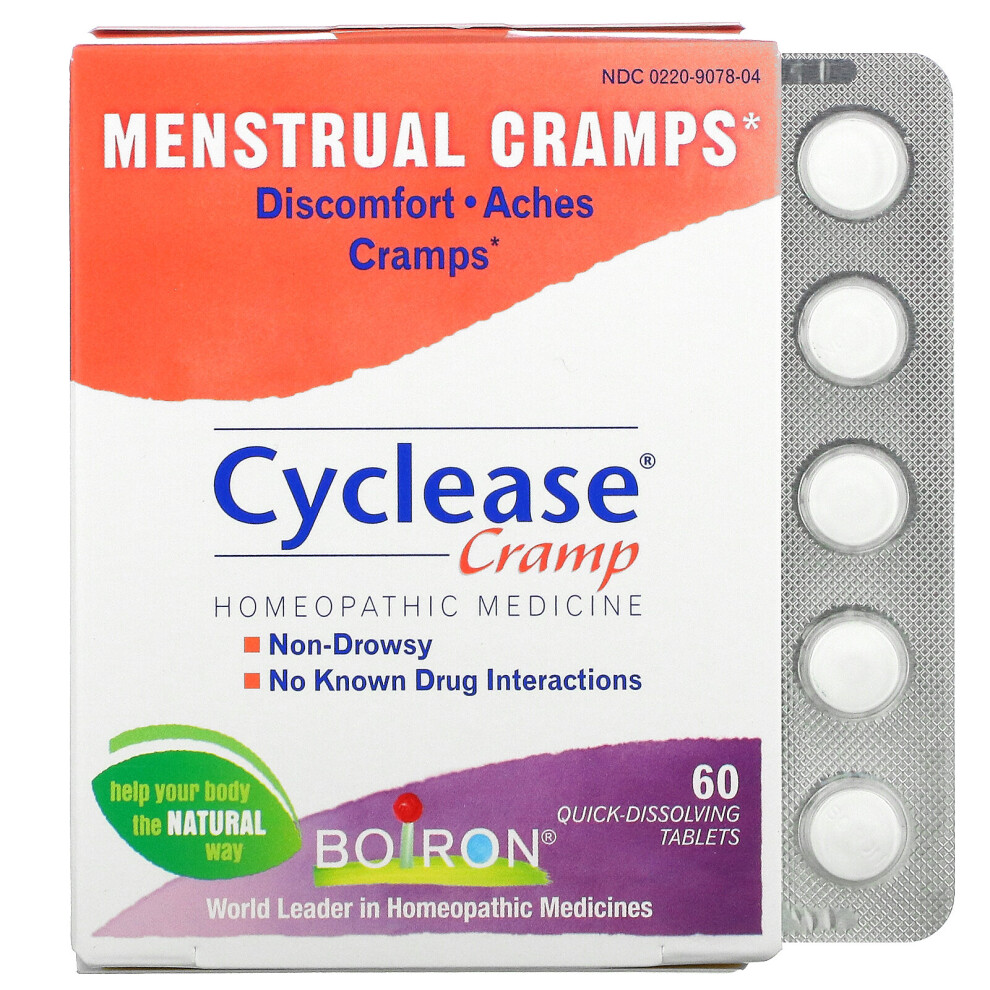 Boiron , Cyclease Cramp, Menstrual Cramps, 60 Quick-Dissolving Tablets