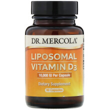 Dr. Mercola, Liposomales Vitamin D3, 10.000 IE, 90 Kapseln