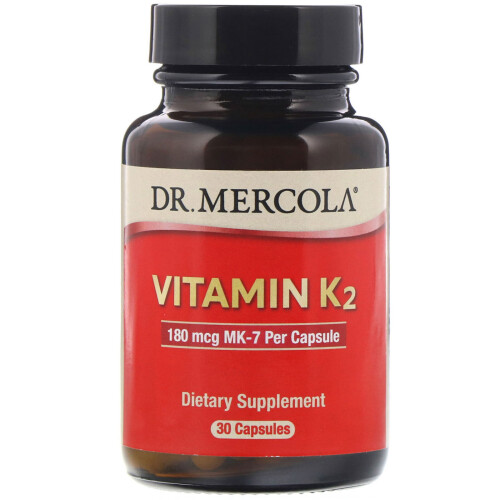 Dr. Mercola, Vitamine K2, 180 mcg, 30 Gélules
