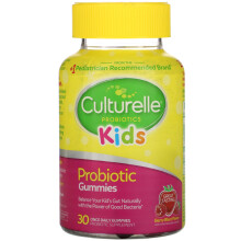 Culturelle, Enfants, Probiotiques + Fibres de Légumes en Gommes, Saveur Explosion de Baies, 30 Gommes