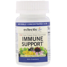 Eclectic Institute, Raw Fresh Freeze-Dried Concentrate, Immune Support, 410 mg, 45 Caps