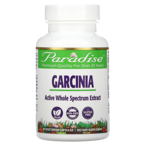 Paradise Herbs, Extrait de Garcinia, 60 Capsules Végétariennes