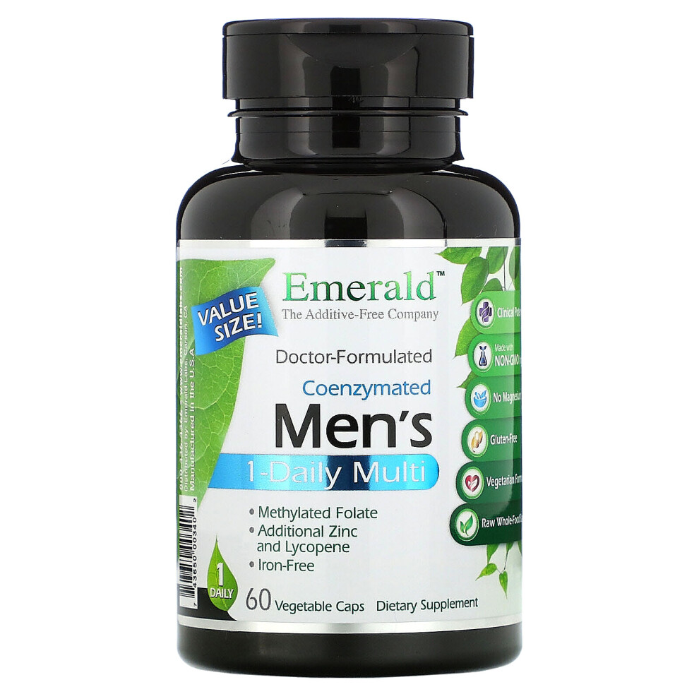 Photos - Vitamins & Minerals Emerald Laboratories, Coenzymated Men's 1-Daily Multi, 60 Vegetable Caps