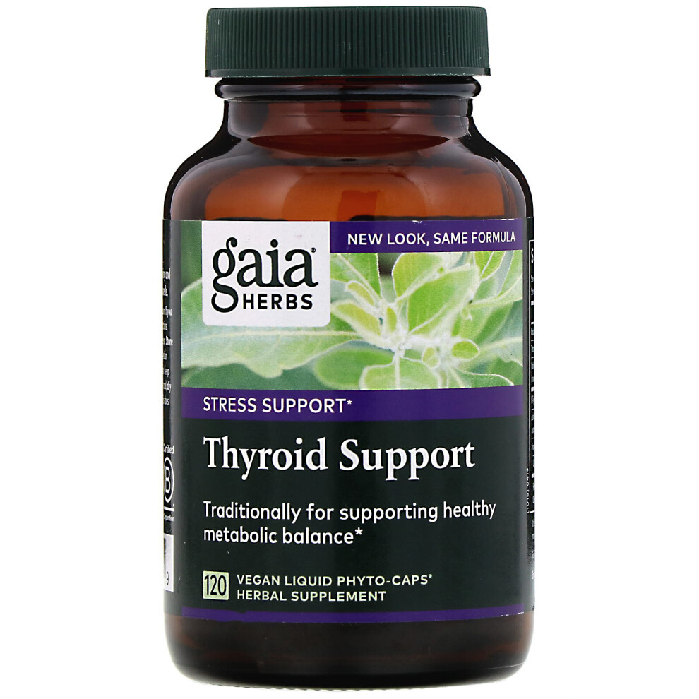 Gaia Herbs , Thyroid Support, 120 Vegan Liquid Phyto-Caps