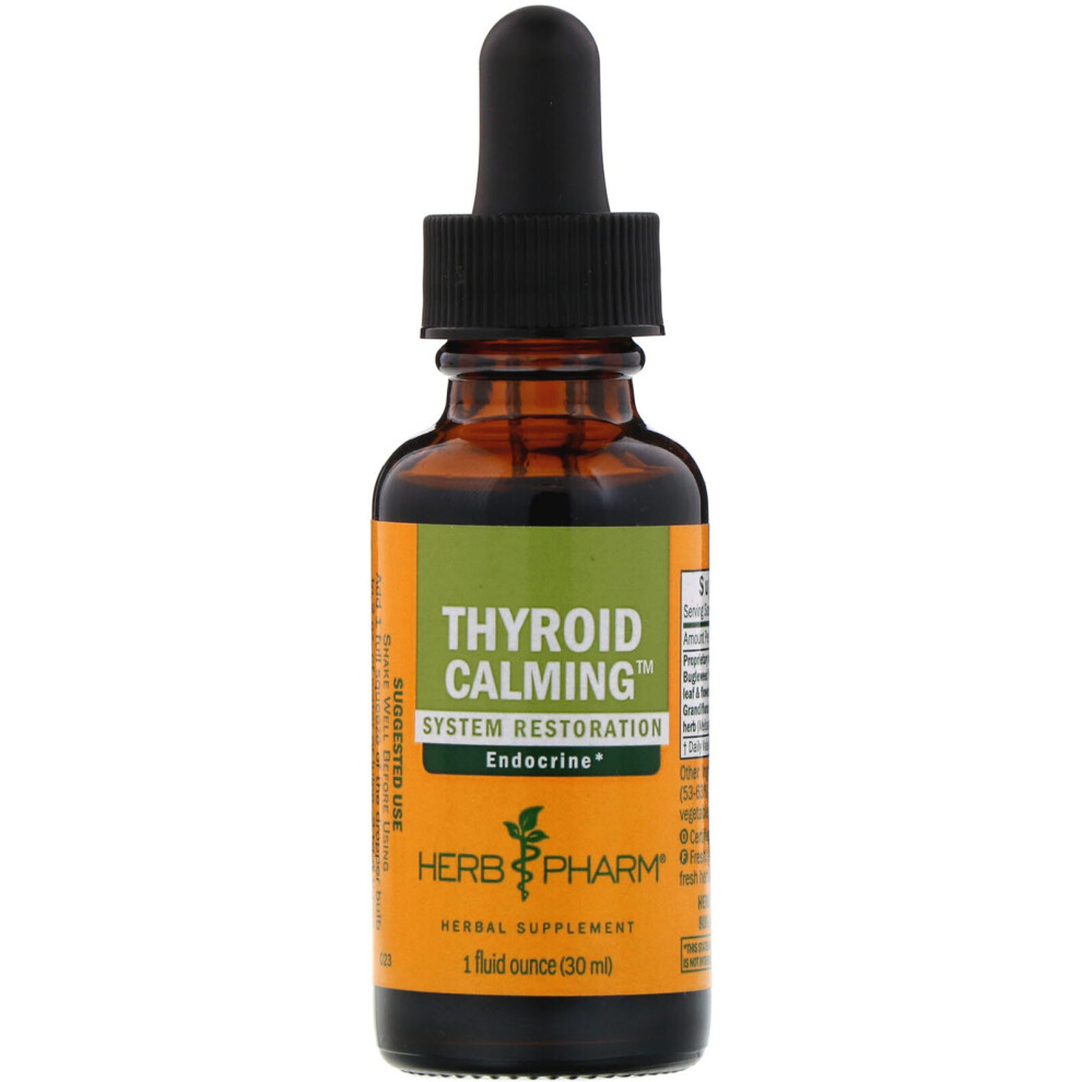 Photos - Vitamins & Minerals Herb Pharm , Thyroid Calming, 1 fl oz  (30 ml)
