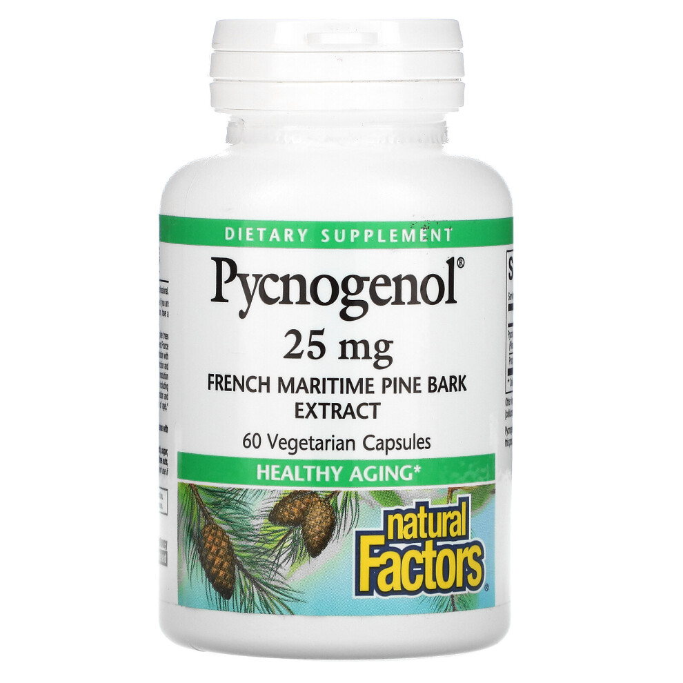 Natural Factors , Pycnogenol, 25 Mg, 60 Vegetarian Capsules