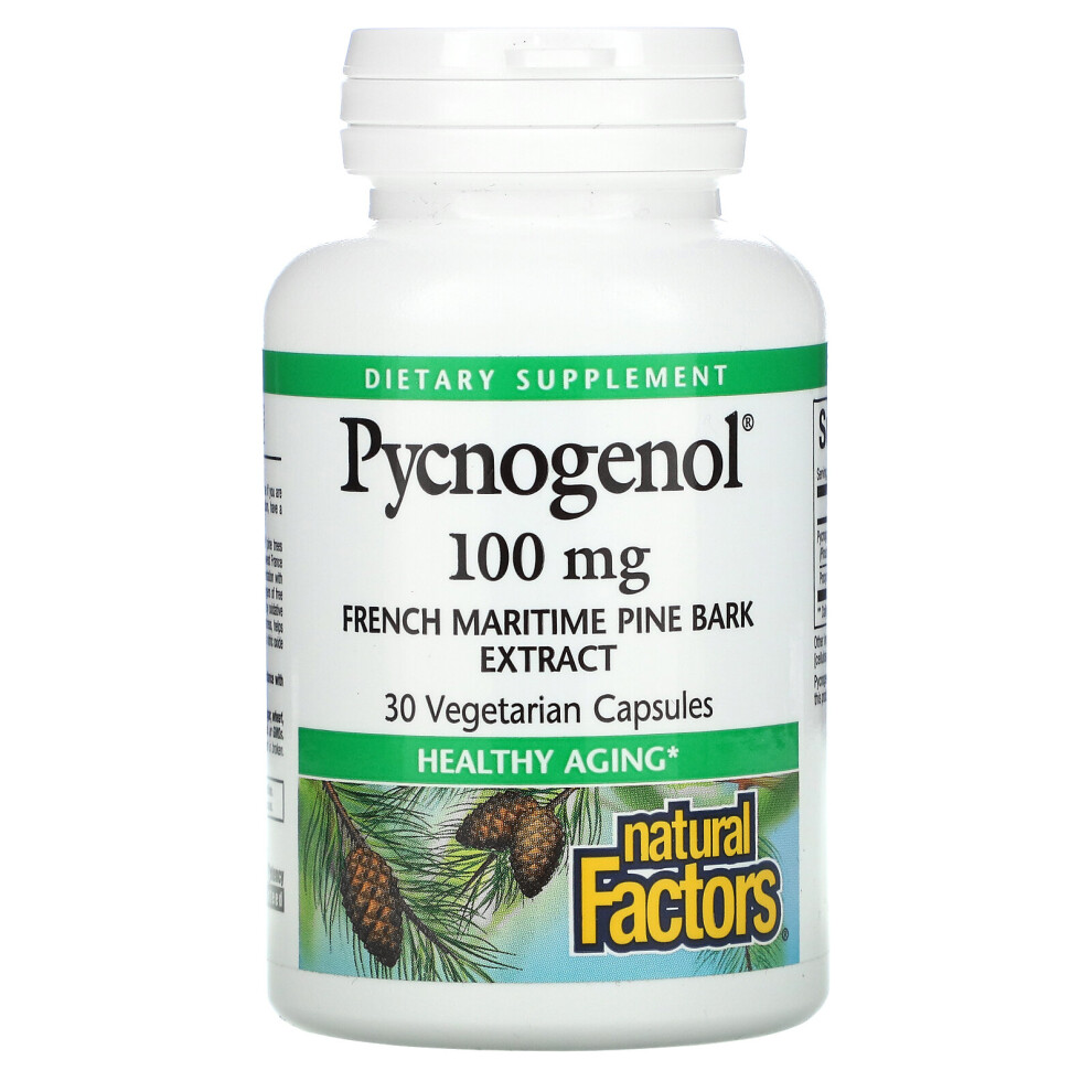 Natural Factors , Pycnogenol, 100 Mg, 30 Vegetarian Capsules