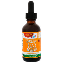 Bioray, Enfants, NDF Tummy, Mélange Probiotique 11 Souches, Framboise, 2 fl oz (60 ml)