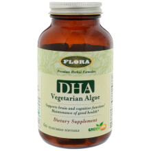 Flora, DHA Vegetarische Algen, 60 vegetarische Weichkapseln