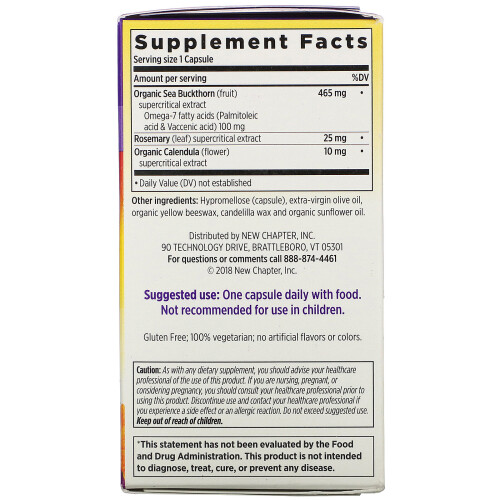 New Chapter, Supercritical Omega-7, 60 Vegetarian Capsules 1