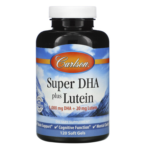 Carlson, Super DHA Plus Lutein, 120 Softgels