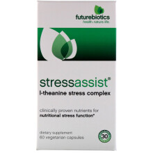 Futurebiotics, Stressassist, Complexe Anti-Stress à la L-Théanine, 60 gélules végétariennes