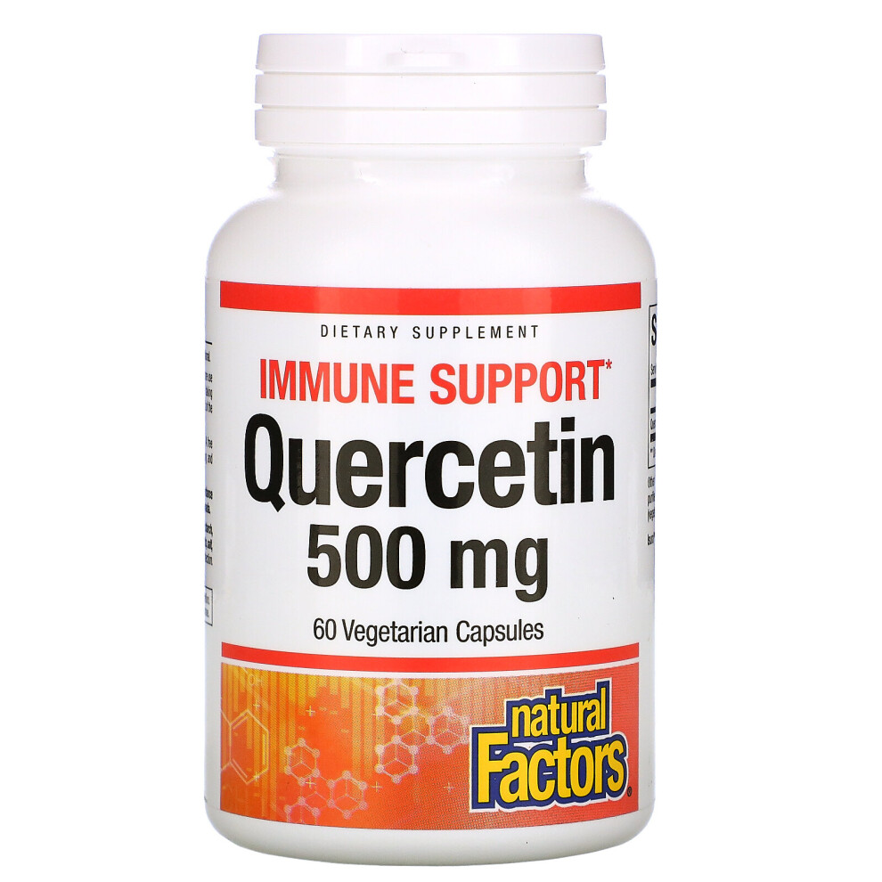 Natural Factors , Quercetin, 500 Mg, 60 Vegetarian Capsules