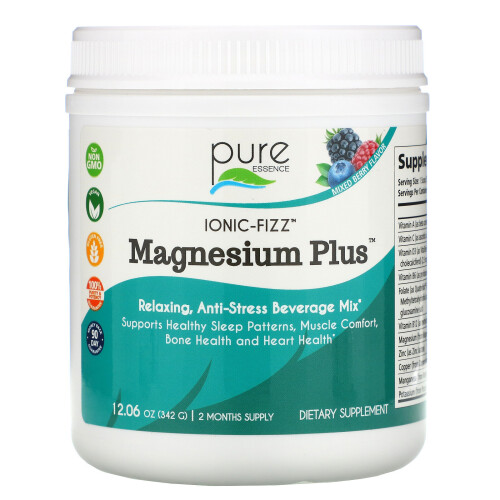 Pure Essence, Ionic-Fizz, Magnesium Plus, Gemischte Beeren, 12,06 oz (342 g)
