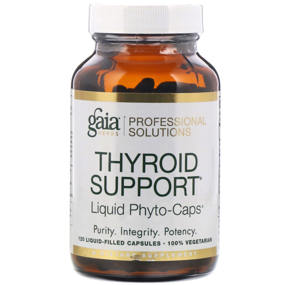 Gaia Herbs Professional Solutions , Thyroid Support, 120 Liquid-Filled Capsules