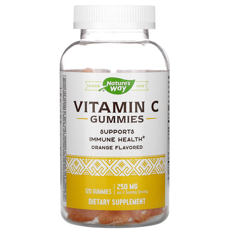 Photos - Vitamins & Minerals Natures Way Nature's Way, Vitamin C Gummies, Orange, 250 mg, 120 Gummies 