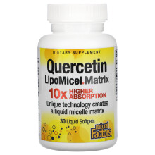 Natural Factors, Quercetin LipoMicel Matrix, 30 Flüssig-Weichgelatinekapseln