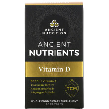 Ancient Nutrition, Vitamine D, 5 000 UI, 60 Gélules
