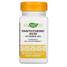 Nature's Way, Pantothensäure, Vitamin B5, 500 mg, 100 Kapseln (250 mg pro Kapsel)