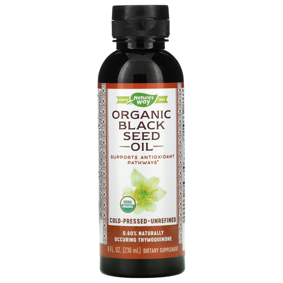 Nature's Way Black Organic Seed Oil, 8 Fl Oz (236 Ml)
